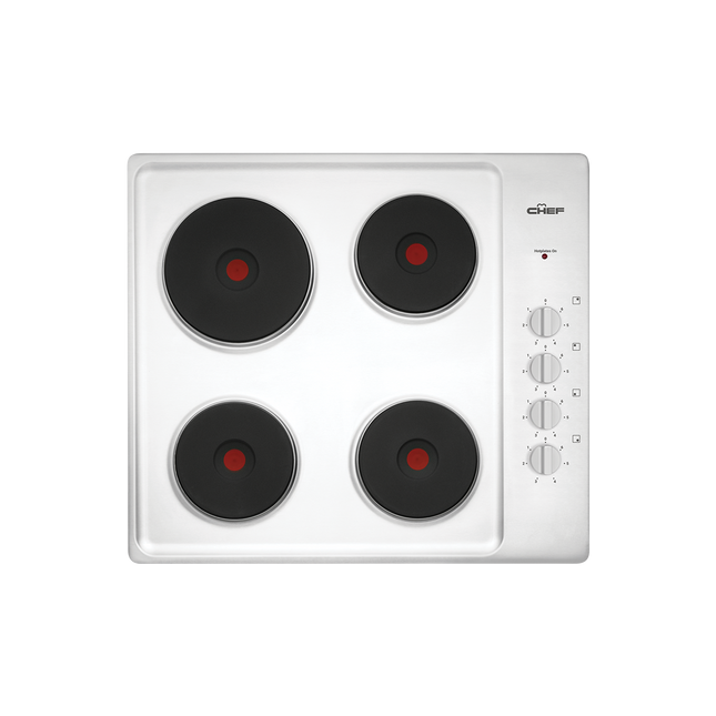 Chef 60cm 4 Zone Electric Cooktop Stainless Steel CHS642SB (8472403902770)