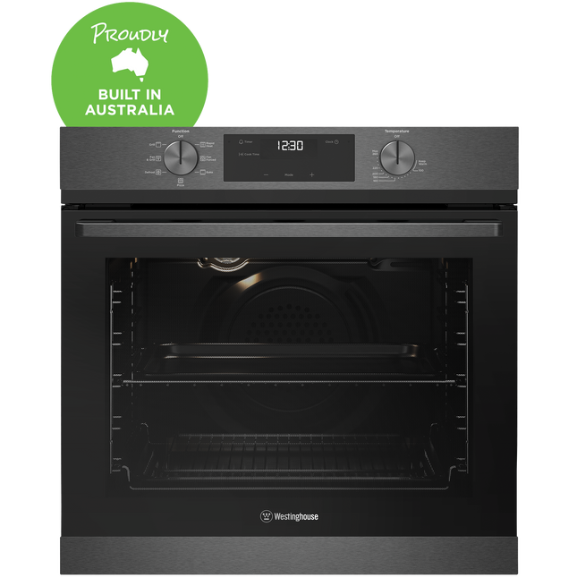 Westinghouse 60cm Electric Multi-Function 7 Oven Dark Stainless Steel WVE6515DD
