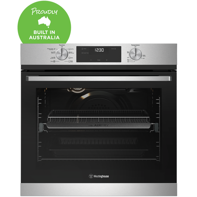 Westinghouse 60cm Multi-function 8 Oven with AirFry Stainless Steel WVE6516SD