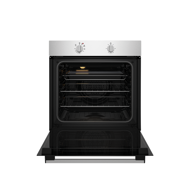 Chef 60cm Electric Fan Forced Oven with 10amp Plug Stainless Steel CVE612SB (8057669878066)