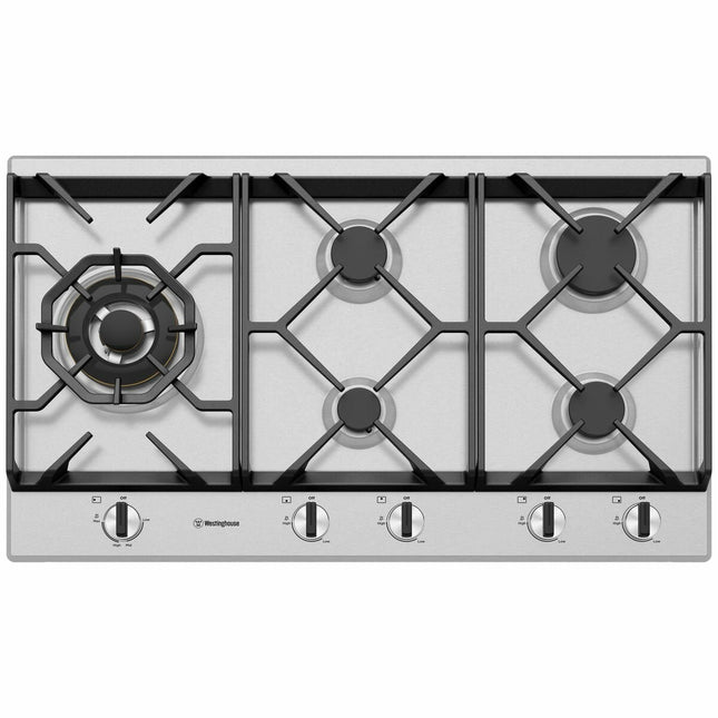 Westinghouse 90cm Natural Gas Cooktop WHG958SC (8057764479282)