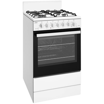 Chef 54cm Gas Upright Cooker White CFG504WB (8057668567346)