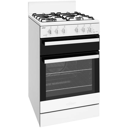 Chef 54cm Gas Upright Cooker White CFG503WB (8057668534578)