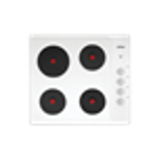 Chef 60cm 4 Zone Electric Cooktop White CHS642WB (8472403935538)