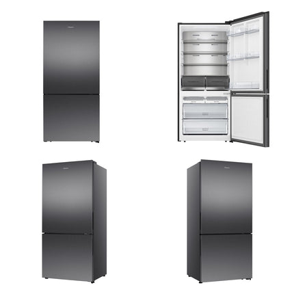 Hisense 503L EcoVision Series Bottom-Mount Fridge Dark Stainless Steel  HRBM503E