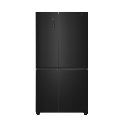 Hisense 652L PureFlat Side-by-Side Fridge Black HRSBS652B