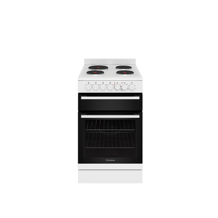 Westinghouse 54cm Electric Freestanding Cooker with Separate Grill WFE532WC (8472405475634)