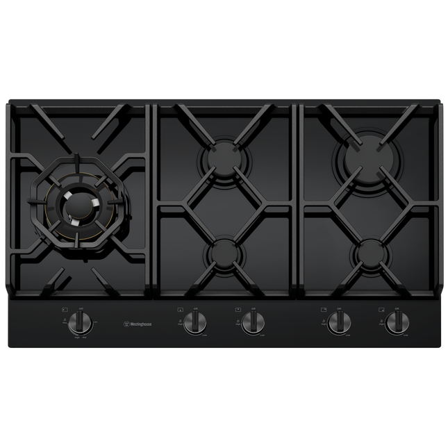 Westinghouse 90cm 3 Burner Gas Ceramic Glass Cooktop Black WHG959BD