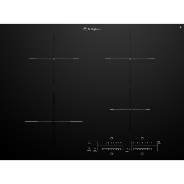 Westinghouse 70cm 4 Zone Induction Cooktop with BoilProtect and Hob2Hood WHI743BD