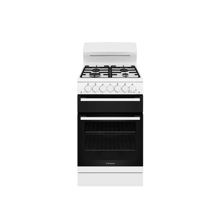 Westinghouse 54cm Gas Freestanding Cooker with Seperate Grill White WLG510WC (8472405573938)