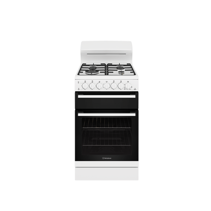 Westinghouse 54cm Gas Freestanding Cooker with Separate Grill and Gas Hob White WLG512WC (8472405606706)