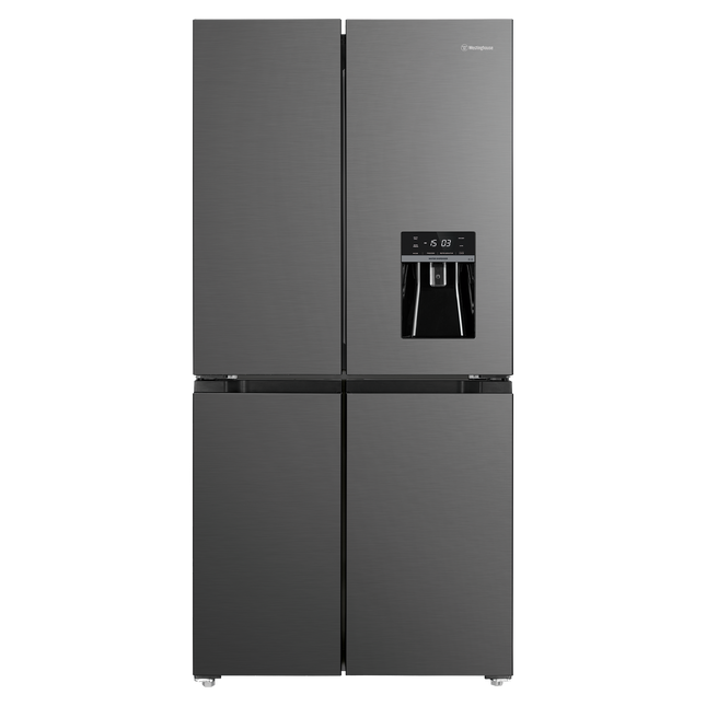 Westinghouse 492L Non-Plumbed French Door Frost Free Refrigerator Matte Black WQE4960BA (8472404951346)