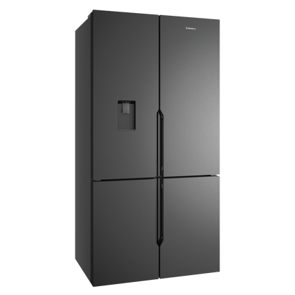 Westinghouse 564L Non-Plumbed French Quad Door Refrigerator Matte Black WQE5660BA (8472405180722)