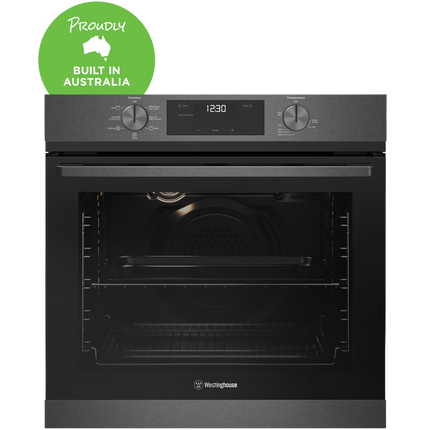 Westinghouse 60cm Electric Multi-Function 7 Oven Dark Stainless Steel WVE6515DD