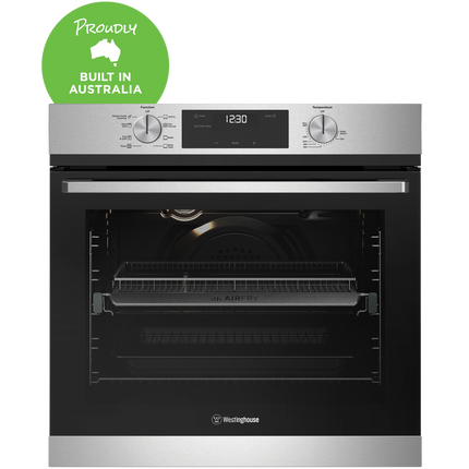 Westinghouse 60cm Multi-function 8 Oven with AirFry Stainless Steel WVE6516SD