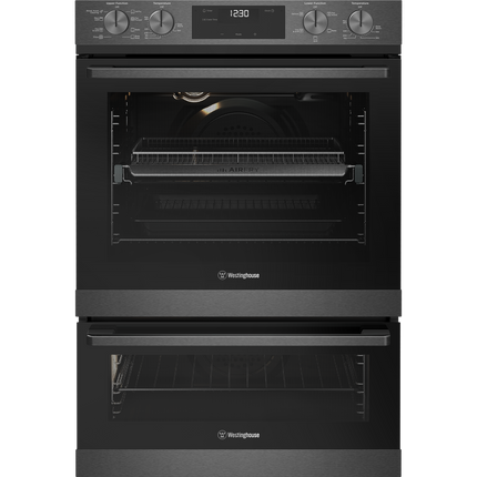 Westinghouse 60cm Multi-function 8/5 Duo Oven with AirFry Dark Stainless Steel WVE6526DD