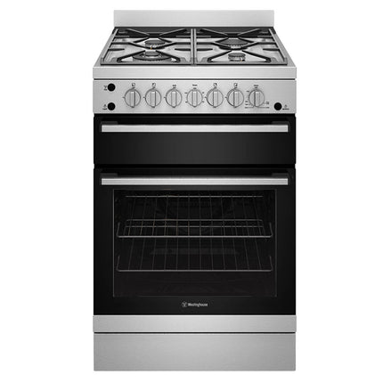 Westinghouse 60cm Gas Upright Cooker with Separate Grill Stainless Steel WFG612SC (8057668010290) (8484843553074)