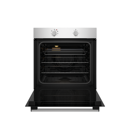 Chef 60cm Electric Fan Forced Oven with 10amp Plug Stainless Steel CVE612SB (8057669878066)