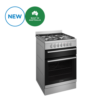 Westinghouse 60cm Dual Fuel Upright Cooker Stainless Steel WFE612SC (8057668206898)