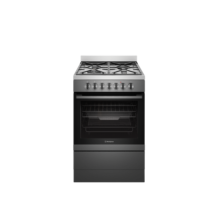 Westinghouse 60cm Dual Fuel Upright Cooker Dark Stainless Steel WFE616DSC (8057668174130)