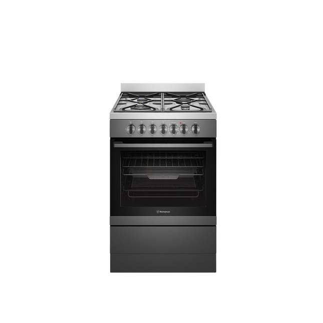 Westinghouse 60cm Dual Fuel Upright Cooker Dark Stainless Steel WFE616DSC (8057668174130)