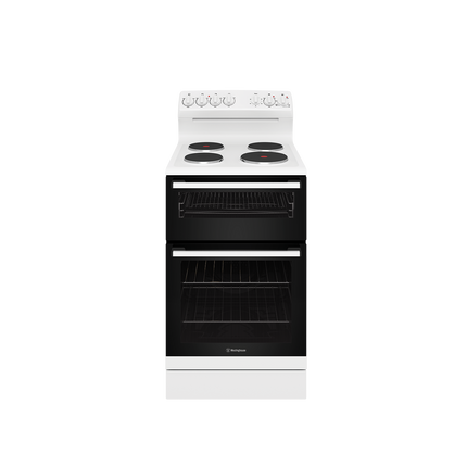 Westinghouse 54cm Electric Upright Cooker with Separate Grill White WLE532WC (8057667682610)