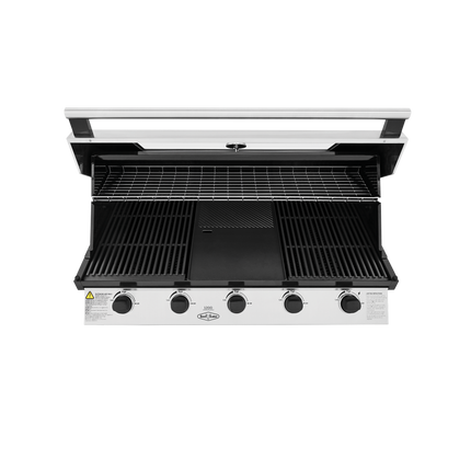 Beef Eater 1200 Series Stainless Steel 5 Burner Built In BBQ w/ Cast Iron Burners & Grills BBG1250SB (8057673285938)