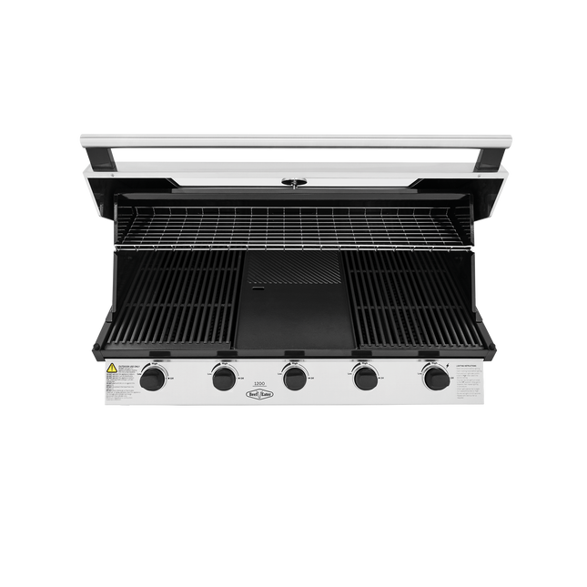 Beef Eater 1200 Series Stainless Steel 5 Burner Built In BBQ w/ Cast Iron Burners & Grills BBG1250SB (8057673285938)