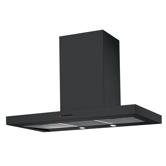 Chef 90cm Canopy Range Hood Black CRC914DB (8057670959410)