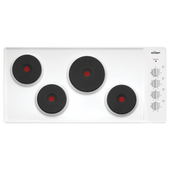 Chef 90cm Electric Cooktop White CHS942WB (8057670172978)