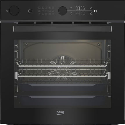 Beko Aeroperfect Built-In Oven 60cm with Steam Assisted Cooking and Steam Cleaning Dark Stainless Steel BBO6852SDX (8215237886258)