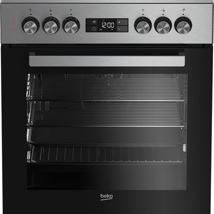 Beko 60cm Freestanding Electric Oven/Stove Stainless Steel BFC60VMX1 (8215236968754)