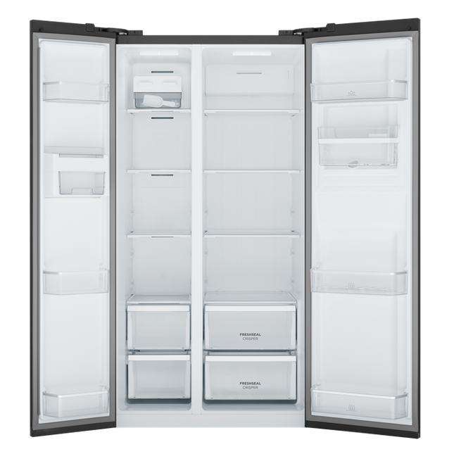 Westinghouse 619L Side by Side Fridge with Non-Plumbed Water Dark WSE6640BA (8057665880370)