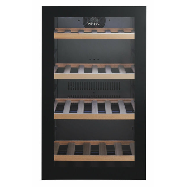 Vintec 35 Bottle Single Zone Wine Cabinet Black VWS035SBB (8057765364018)